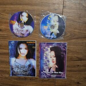 Lot of 2 Vietnamese Karaoke DVDs Loi Noi Yeu Dau Tien Chuyen Hoa Sim Asia Ent.